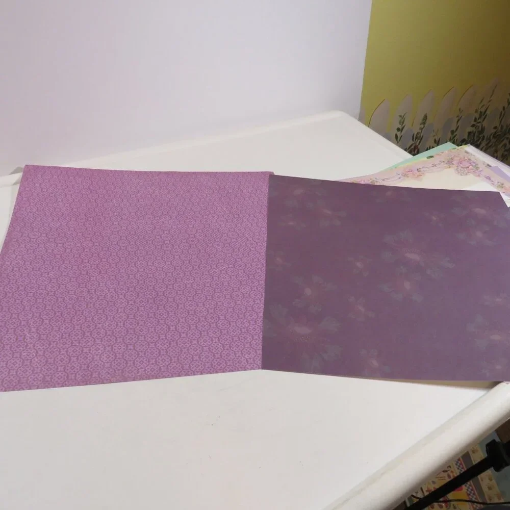 Scrapbook purples vintage